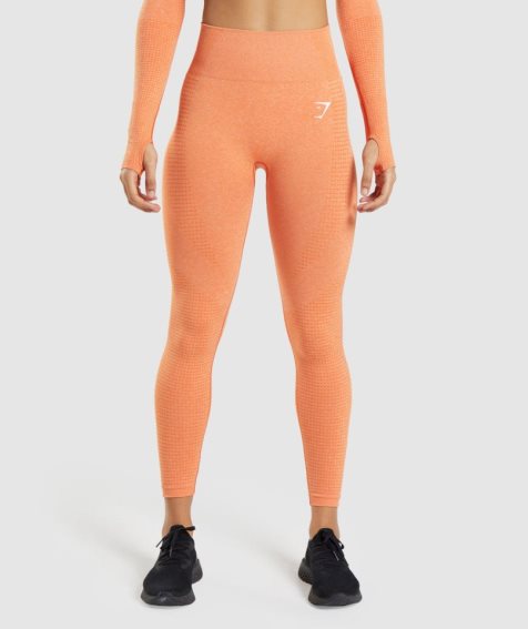 Women's Gymshark Vital Seamless 2.0 Leggings Orange | CA 31D76N